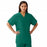 Medline AngelStat Unisex Reversible V-Neck Scrub Top with 4 Pockets - AngelStat Unisex Reversible V-Neck 4-Pocket Scrub Top with Angelica Color-Coding, Size 5XL, Hunter Green - 630NHG5XL-CA