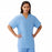 Medline AngelStat Unisex Reversible V-Neck Scrub Top with 4 Pockets - AngelStat Unisex Reversible V-Neck 4-Pocket Scrub Top with Medline Color-Coding, Size 4XL, Ceil Blue - 630NTH4XL-CM