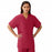 Medline AngelStat Unisex Reversible V-Neck Scrub Top with 4 Pockets - AngelStat Unisex Reversible V-Neck 4-Pocket Scrub Top with Angelica Color-Coding, Size 4XL, Raspberry - 630NTR4XL-CA