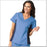 Fashion Seal Healthcare Women's Fashion Poplin Side Flex Tunic- Ciel Blue, Navy