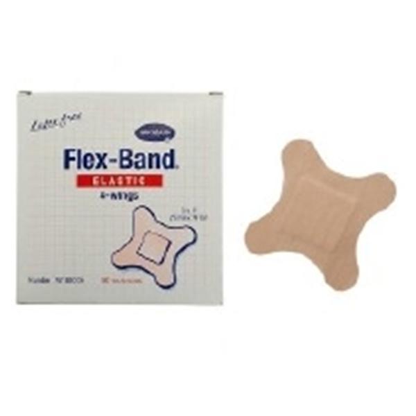 Hartmann USA Bandage Four Wing Fabric Flex-Band 3x3" Flexible Flesh LF 50/Bx, 24 BX/CA (46100000)