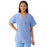 Medline Unisex 100% Cotton Reversible V-Neck Scrub Top with 2 Pockets - Unisex 100% Cotton Reversible V-Neck 2-Pocket Scrub Top, Size L, Ceil Blue - 648MHSL