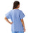 Medline Unisex 100% Cotton Reversible V-Neck Scrub Top with 2 Pockets - Unisex 100% Cotton Reversible V-Neck 2-Pocket Scrub Top, Size L, Ceil Blue - 648MHSL