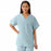 Medline Unisex 100% Cotton Reversible V-Neck Scrub Top with 2 Pockets - Unisex 100% Cotton Reversible V-Neck 2-Pocket Scrub Top, Size 4XL, Misty - 648MZS