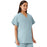 Medline Unisex 100% Cotton Reversible V-Neck Scrub Top with 2 Pockets - Unisex 100% Cotton Reversible V-Neck 2-Pocket Scrub Top, Size S, Misty - 648MZSS