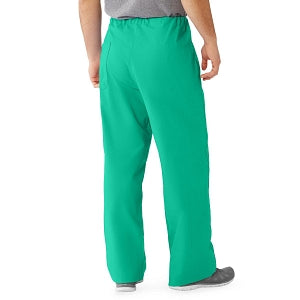 Medline Unisex 100% Cotton Reversible Drawstring Scrub Pants - 100% Cotton Reversible Scrub Pants, Jade, Unisex Size L - 649MJSL