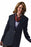 Edwards Garment Co Ladies Lapel Coats - Women's Single-Breasted Suit Jacket, Navy, Size 22 Regular - 6500 007 22R