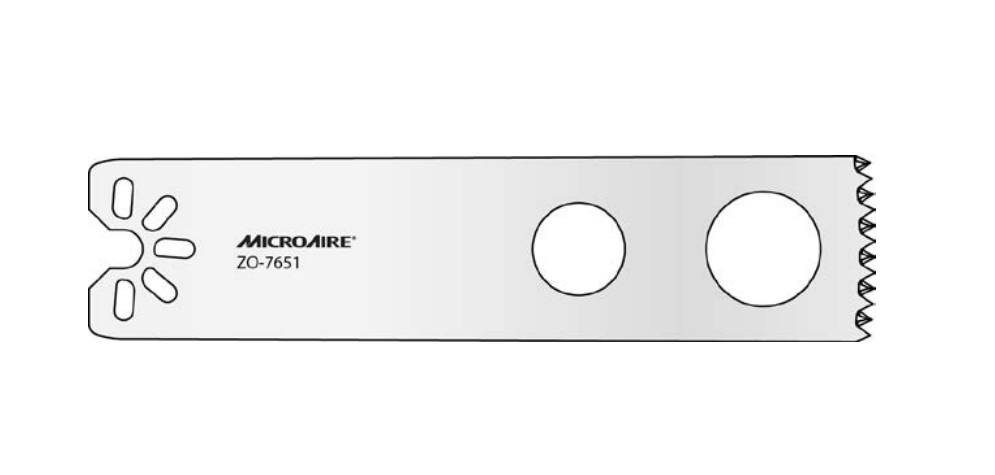 Microaire Surgical Oscillating Blades - BLADE, SAW, OSC, LARGE, 25.4MMX90MMX1.19MM - ZO-7651