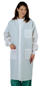 Medline Unisex ASEP Barrier Lab Coats - ASEP Unisex Barrier Lab Coat, White, Size 5XL - 6623BQW5XL