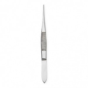 Centurion Centurion Iris Tissue Forceps - 4" (10.2 cm) Sterile Centurion Straight Iris Tissue Forceps with 1 x 2 Teeth, Single Use - 66275