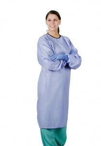 Medline Blockade Backless Cover Gowns - Blockade Backless Cover Gown, Blue, Size 4XL - 6636BLC4XL