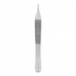 Centurion Centurion Adson Tissue Forceps - 4-3/4" (12 cm) Sterile Centurion Adson Tissue Forceps with 1 x 2 Teeth, Premium Satin Grade, Single Use - 66440