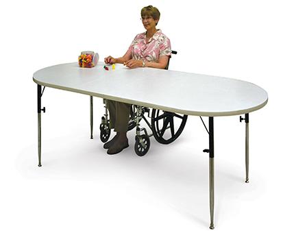 Hausmann Ind Adjustable Hi-Low Therapy Tables - OT Table, Oval Extension - 6650