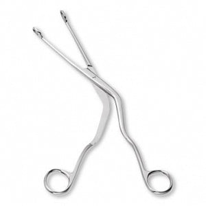 Centurion Centurion Magill ENT Forceps - 9-3/4" (24.8 cm) Sterile Centurion Magill Forceps with Serrated Curved Fenestrated Tips, Adult, Single Use - 66790