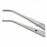 Centurion Centurion Iris Tissue Forceps - 4" (10.2 cm) Sterile Centurion Half Curve Iris Tissue Forceps with 1 x 2 Teeth, Premium Satin Grade, Single Use - 66865