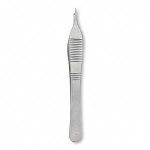 Centurion Centurion Adson Tissue Forceps - 4-3/4" (12 cm) Sterile Centurion Adson Tissue Forceps with 1 x 2 Teeth and Tying Platform, Lil' Tips, Premium Satin Grade, Single Use - 66970