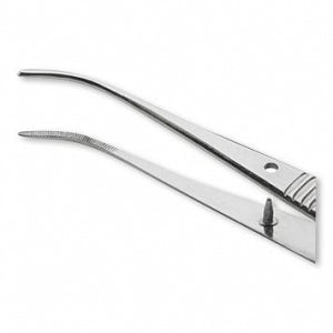 Centurion Centurion Iris Tissue Forceps - 4" (10.2 cm) Sterile Centurion Half Curve Iris Tissue Forceps, Single Use - 67005