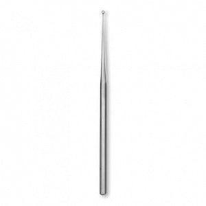 Centurion Centurion Buck Ear Curettes - 6-1/2" (16.5 cm) Sterile Centurion Blunt Angled Buck Ear Curette, Size 0, Single Use - 67055