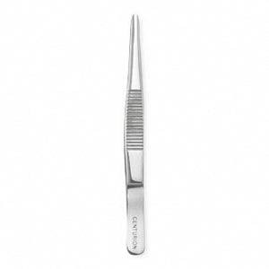 Centurion Centurion Thumb Forceps - 3-1/2" (11.4 cm) Sterile Centurion Dressing Forceps with Serrated Tips, Single Use - 67255