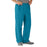 Medline AngelStat Unisex Elastic Waist Cargo Scrub Pants - AngelStat Unisex Elastic Waist Cargo Scrub Pants, Size 4XL Regular Inseam, Peacock - 674NBT4XLM