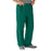 Medline AngelStat Unisex Elastic Waist Cargo Scrub Pants - AngelStat Unisex Elastic Waist Cargo Scrub Pants, Size 4XL Regular Inseam, Hunter Green - 674NHG4XLM