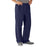 Medline AngelStat Unisex Elastic Waist Cargo Scrub Pants - AngelStat Unisex Elastic Waist Cargo Scrub Pants, Size 4XL Regular Inseam, Navy - 674NNT4XLM