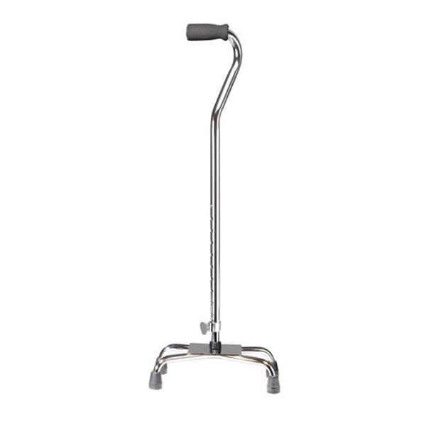 Drive Medical Designs Cane Quad Large Base Aluminum 300lb Capacity 30-39" Adult 4/Ca