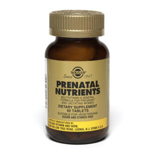 Solgar Vitamin & Herb Prenatal Nutrients Supplement Tablets Women 120/Bt