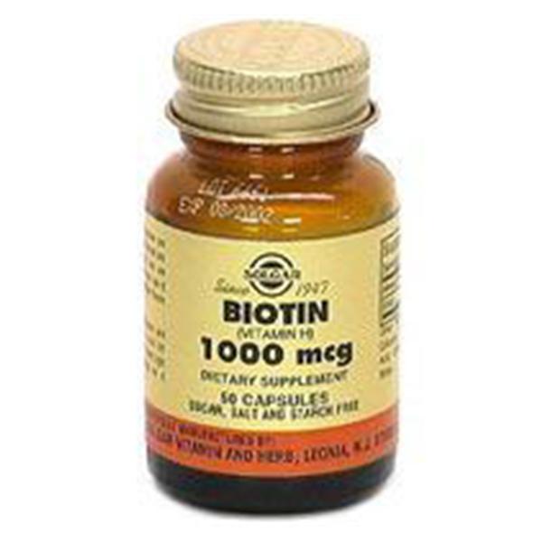 Solgar Vitamin & Herb Biotin Supplement Adult Capsules 1000mcg 100/Bt