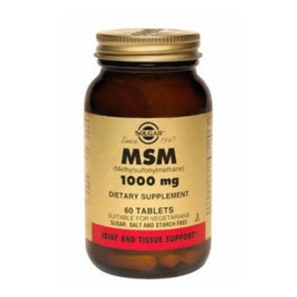 Solgar Vitamin & Herb MSM Supplement Tablets 1000mg 120/Bt