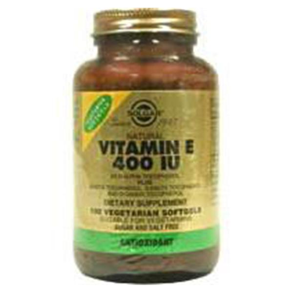 Solgar Vitamin & Herb Vitamin E Supplement Softgels 400IU 100/Bt (33984035478)