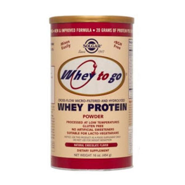 Solgar Vitamin & Herb Whey To Go Protein Powder Chocolate 16oz Ea