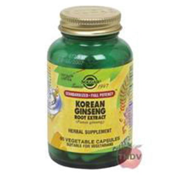 Solgar Vitamin & Herb Korean Ginseng Root Supplement Vegicaps 60/Bt