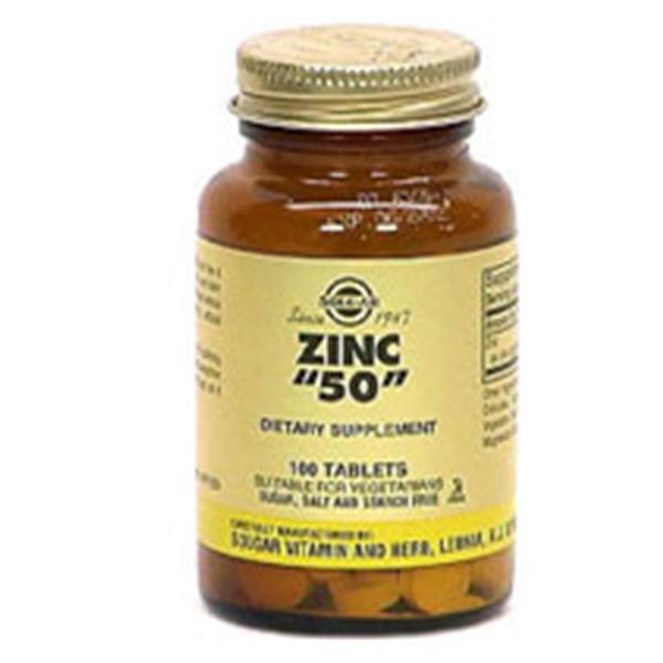 Solgar Vitamin & Herb Zinc 50 Supplement Tablets 50mg 100/Bt