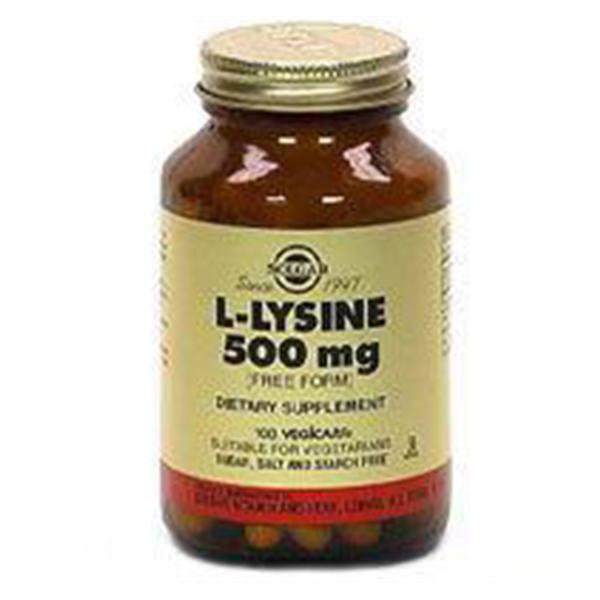 Solgar Vitamin & Herb L-Lysine Supplement Adult Vegicaps 500mg 100/Bt