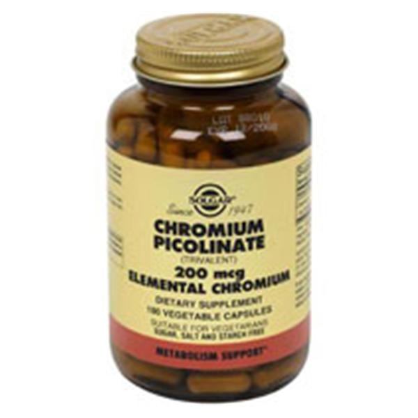 Solgar Vitamin & Herb Chromium Picolinate Supplement Vegicaps 200mcg 180/Bt