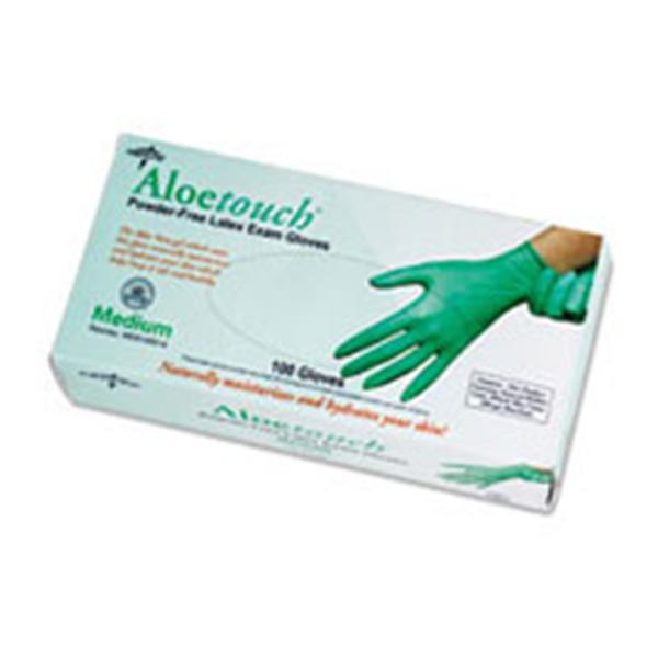 Medline-Aloe Vera Gloves Gloves Exam Aloetouch Powder-Free Latex Medium Green 100/Bx, 10 BX/CA (MDSX195015)