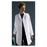 Medline Industries  Lab Coat Stf Lngth Poly/Ctn W Wht Sz 34 36" Ea