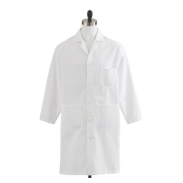 Medline Industries  Lab Coat Poly/Ctn Unsx Wht Sz 32 43 in Ea