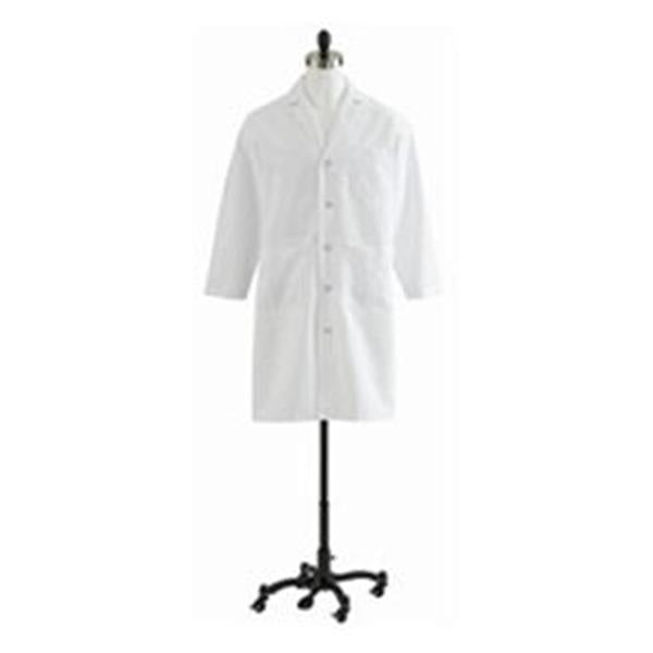 Medline Industries  Lab Coat Tl Poly/Ctn M Wht Sz 48 43 in Ea