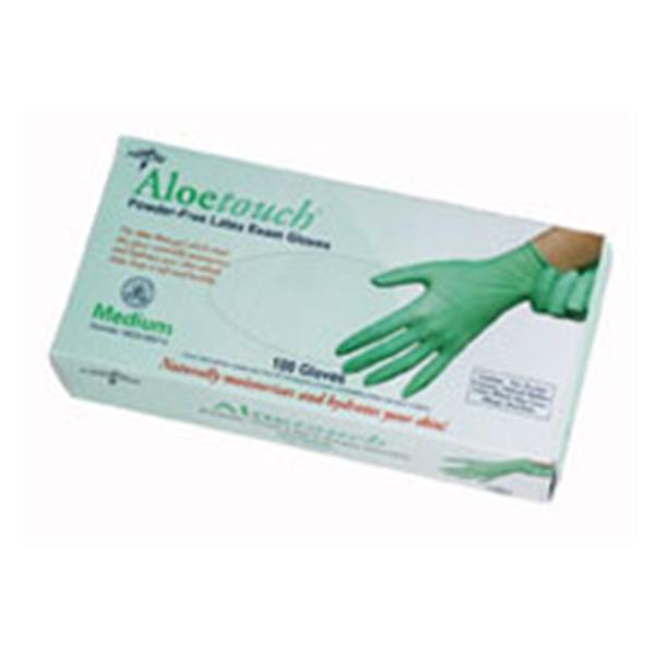 Medline-Aloe Vera Gloves Gloves Exam Aloetouch Powder-Free Latex X-Small Green 100/Bx, 10 BX/CA (MDSX195013)