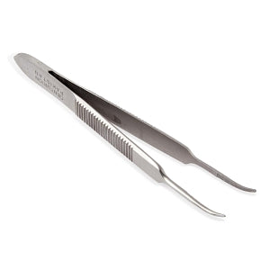 Centurion Centurion Sterile Micro Forceps - Sterile Micro Forceps with 1/4 Curved Serrated Tip - 67885