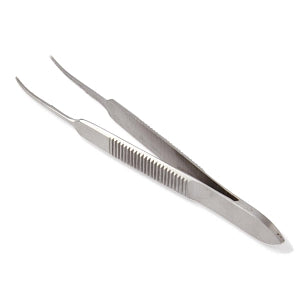 Centurion Centurion Sterile Micro Forceps - Sterile Micro Forceps with 1/4 Curved Serrated Tip - 67885