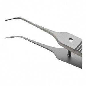 Centurion Centurion Iris Forceps - 3-1/2" (8.9 cm) Sterile Centurion Iris Forceps with Smooth Angled Tips, Extra Fine Lil' Tips, Premium Satin Grade, Single Use - 67910