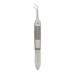 Centurion Centurion Iris Forceps - 3-1/2" (8.9 cm) Sterile Centurion Iris Forceps with Smooth Angled Tips, Extra Fine Lil' Tips, Premium Satin Grade, Single Use - 67910