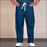 Fashion Seal Healthcare Unisex Fashion Blend Long Inseam Drawcord Scrub Pants - Navy