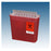 Plasti-Products  Container Sharps 5qt Plastic Horizontal Drop Red/Clear Ea, 20 EA/CA (141020)