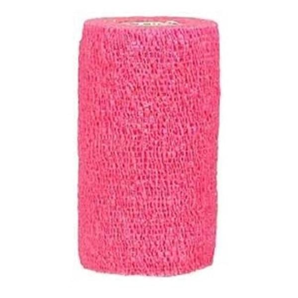 Andover Coated Products Bandage CoFlex 3"x5yd Compression Elastic Neon Pink Ltx NS 24/Bx