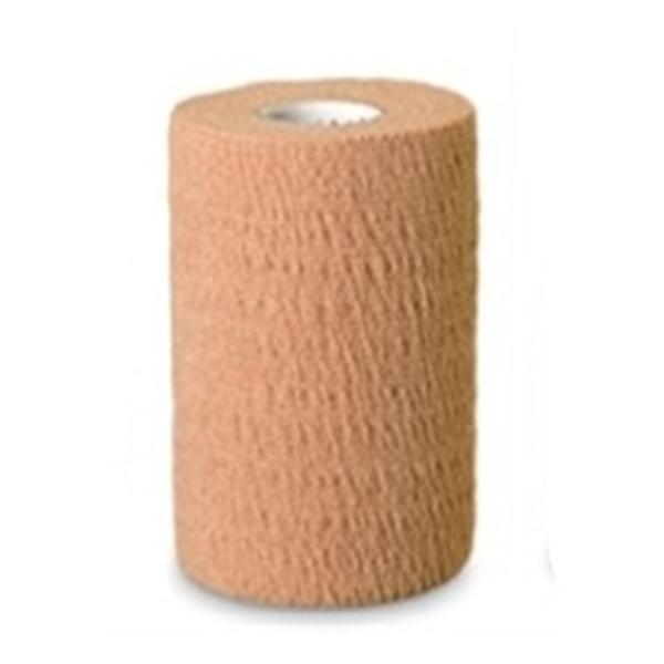 Andover Coated Products Bandage CoFlex 4"x5yd Compression Elastic Tan LF NS 18/Ca