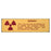 HPTC Label Informational Caution Radiation 5/Pk